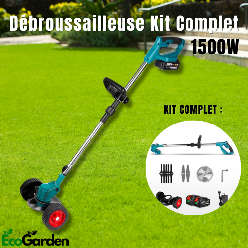 T90 PRO - Débroussailleuse sans Fil avec 2 Batteries Kit Complet - 3 en 1 Coupe-Bordure