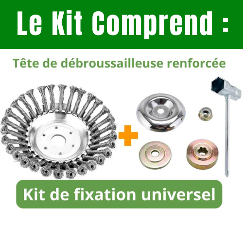 Tête de Débroussailleuse Coupe Bordures Universelle G60 PRO - Kit Complet