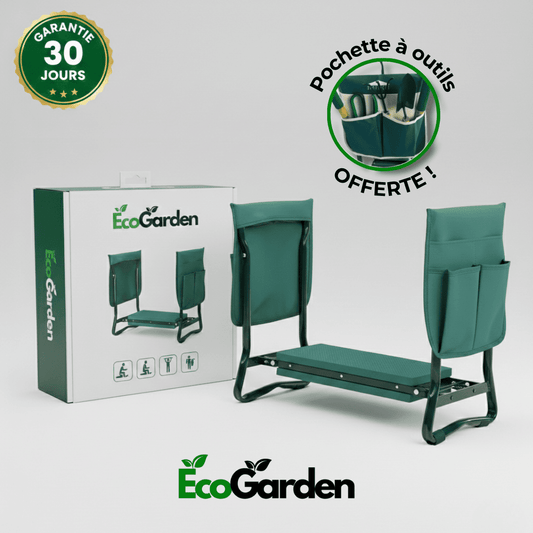 Siège & Genouillère de Jardin Pliant Pro – Confort & Rangement