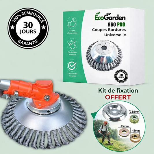 Tête de Débroussailleuse Coupe Bordures Universelle G60 PRO - Kit Complet